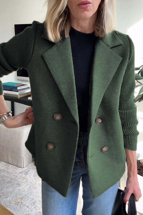 Elena™ | Abrigo radiante de primavera con mangas de punto