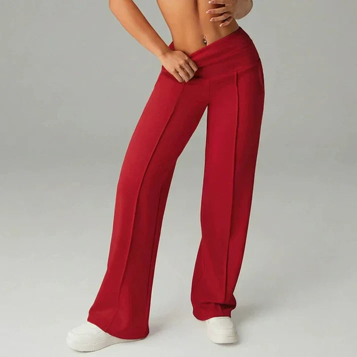 Lorena – Pantalón recto de cintura alta