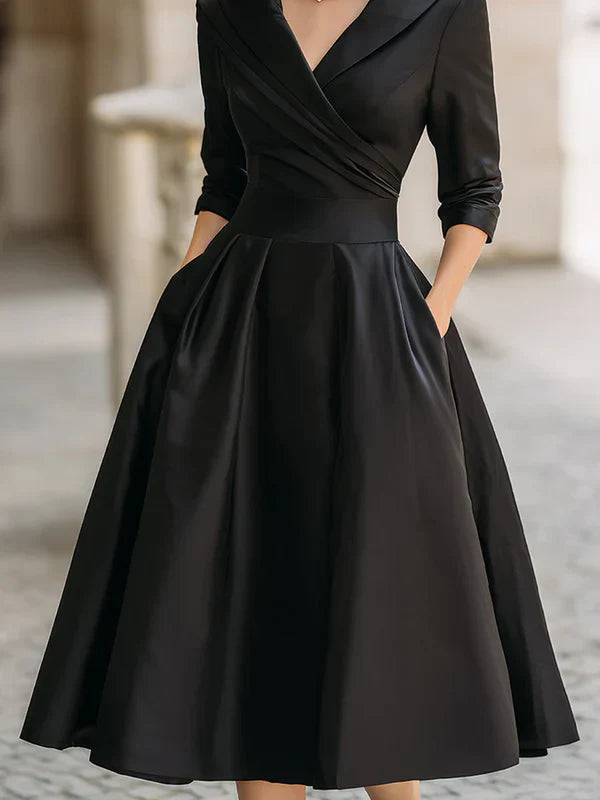 Lina - Vestido midi elegante con estilo vintage