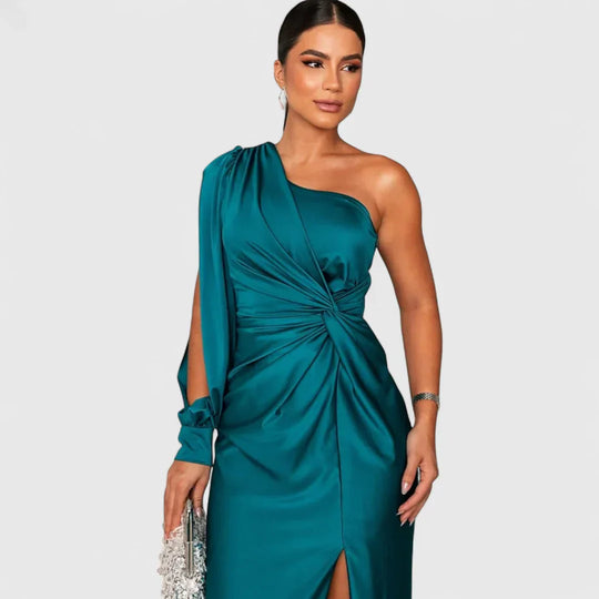 Eleonora - Vestido largo de satén con un brillo atemporal