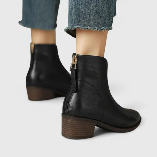 Nicole | Botines Elegantes con Tacón Ancho