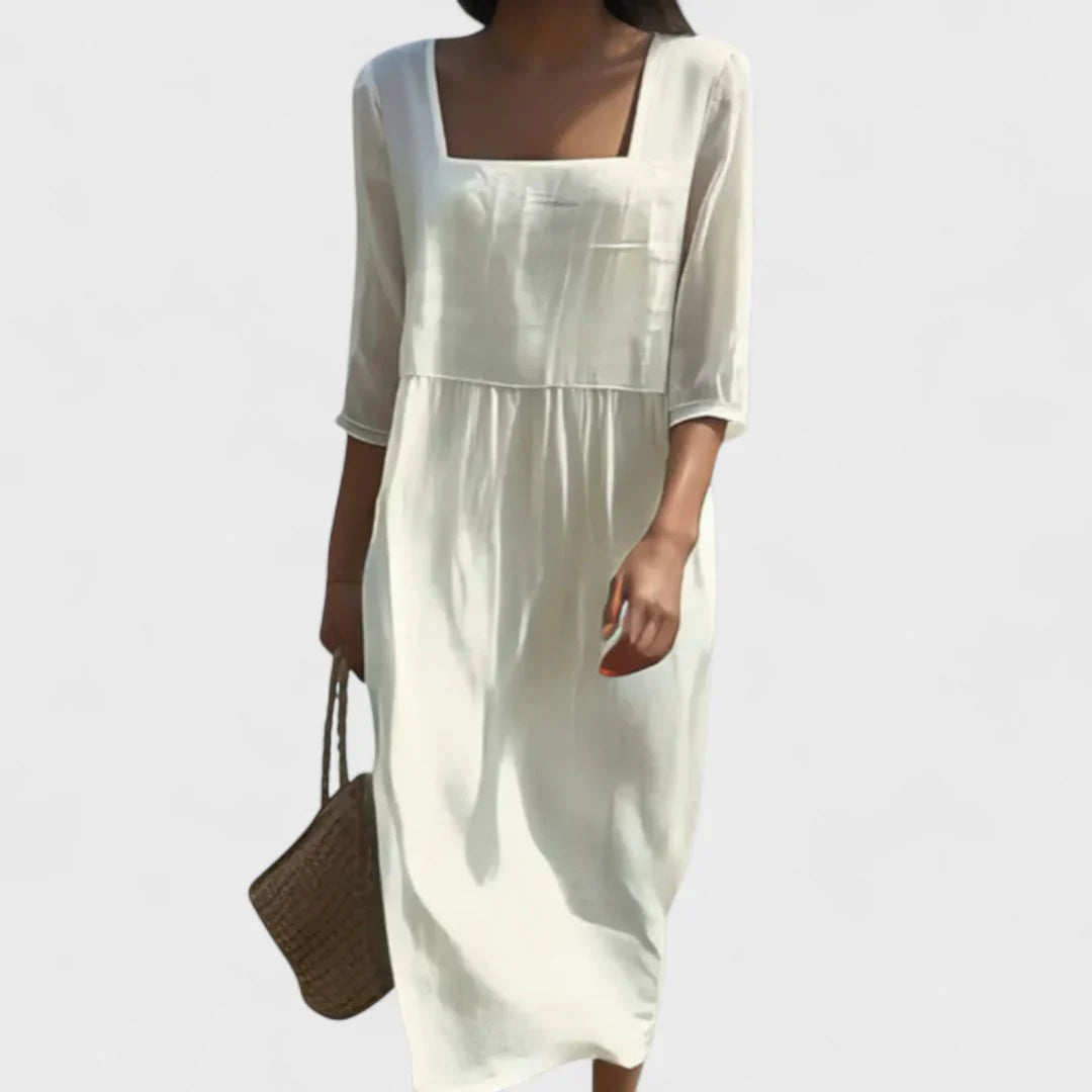 Serena - Vestido con panel frontal