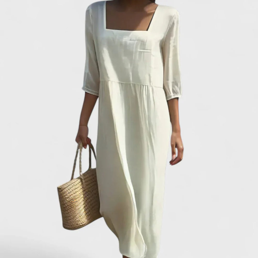 Serena - Vestido con panel frontal