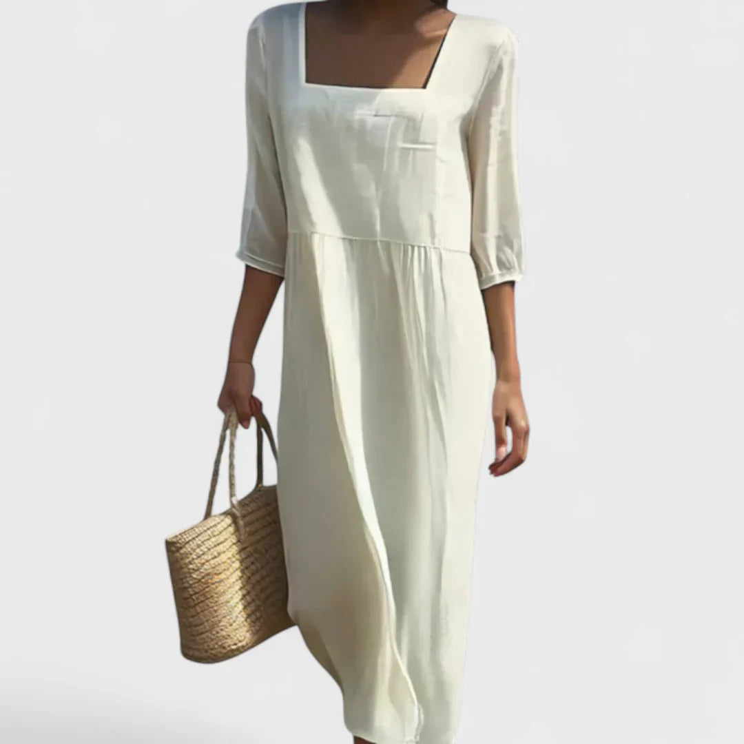 Serena - Vestido con panel frontal