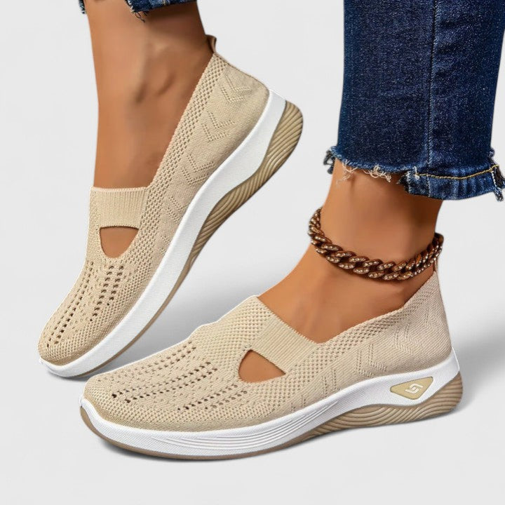 Regine | Zapatillas de Mujer Slip-On Transpirables de Malla para Caminar