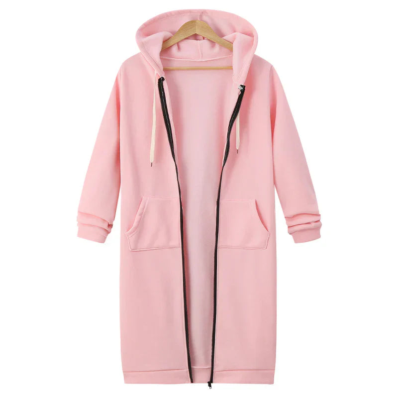 Olivia - Sudadera larga con capucha