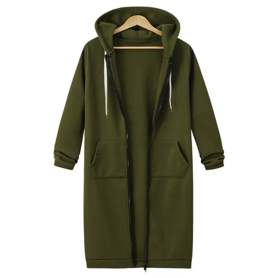 Olivia - Sudadera larga con capucha