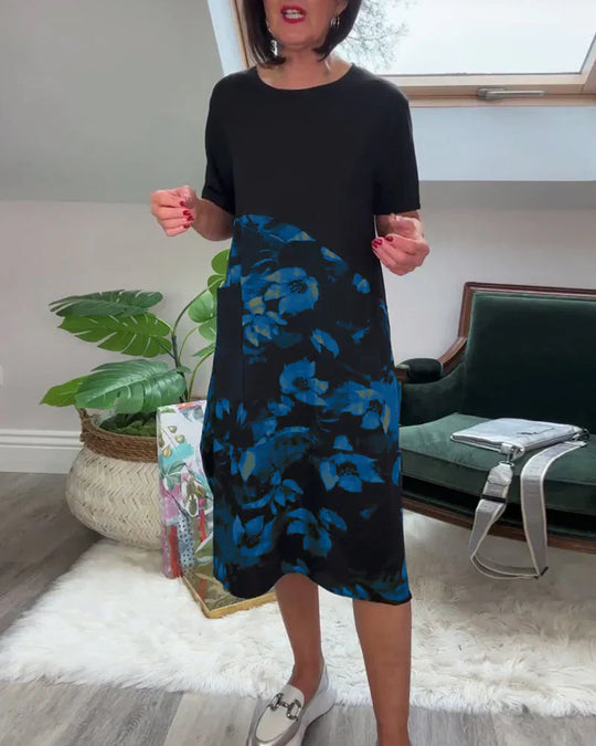 Iris - Elegante vestido floral informal