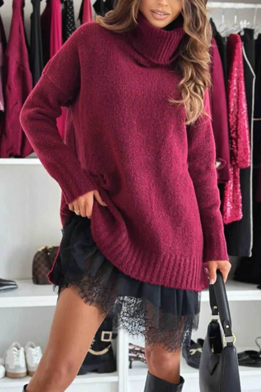 Celina – Conjunto de jersey y vestido