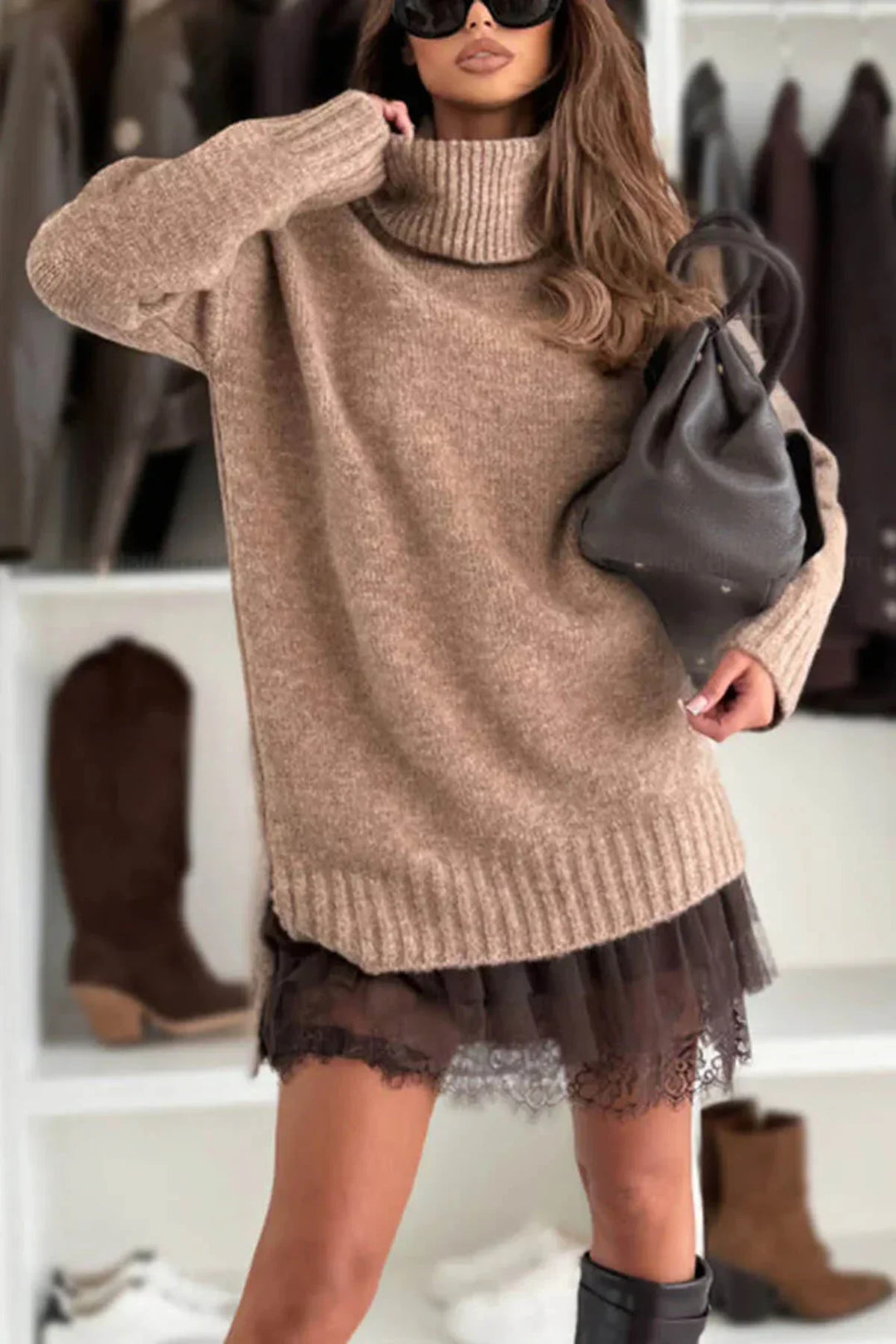 Celina – Conjunto de jersey y vestido