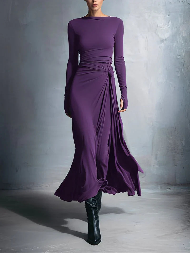 Veya – Vestido largo fluido elegante