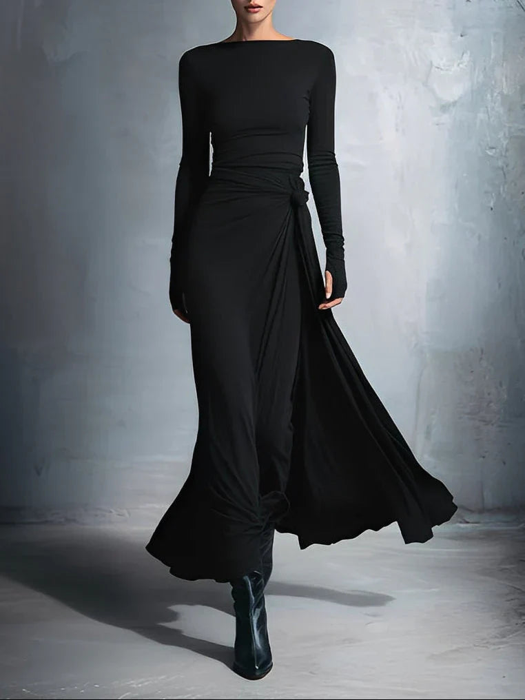 Veya – Vestido largo fluido elegante