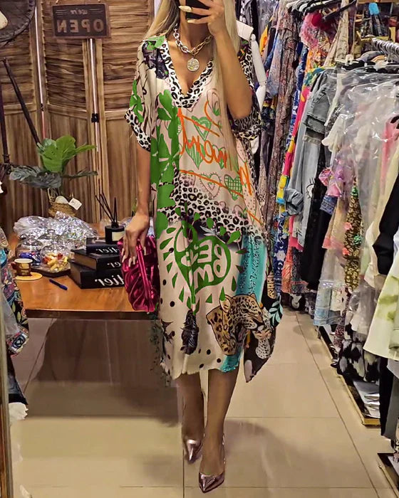 Sabrina - Vestido estampado bohemio y elegante