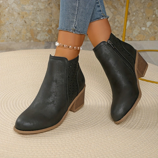 Greta | Botines para mujer con cremallera lateral
