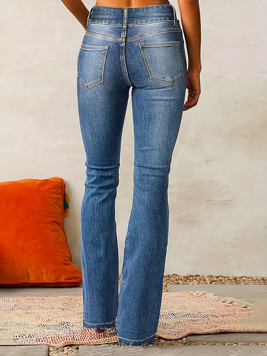 Greta | Jeans de mujer de talle alto con pierna ancha