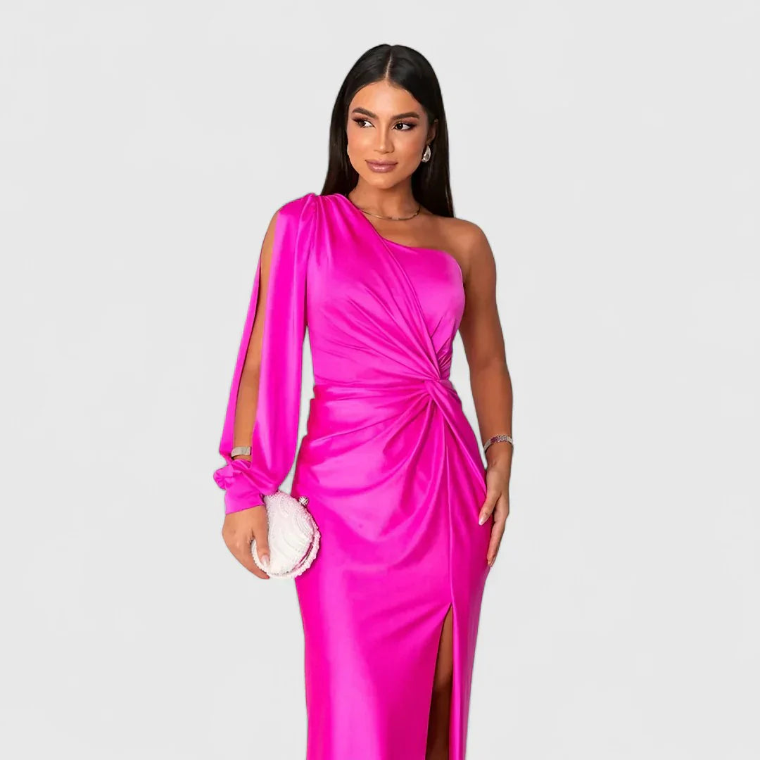 Eleonora - Vestido largo de satén con un brillo atemporal