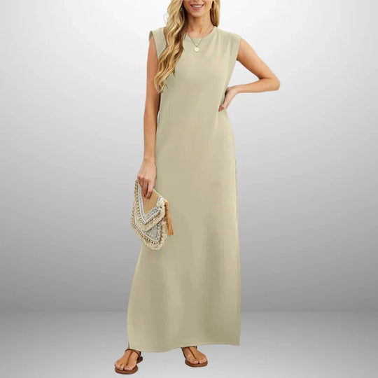 Inma | Vestido largo fluido antiarrugas