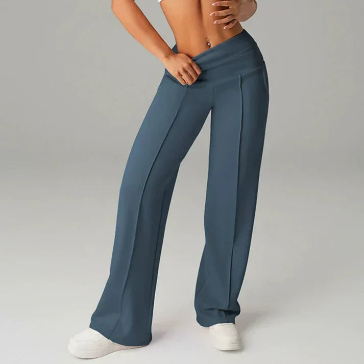 Lorena – Pantalón recto de cintura alta