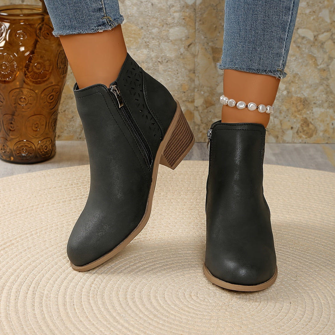 Greta | Botines para mujer con cremallera lateral