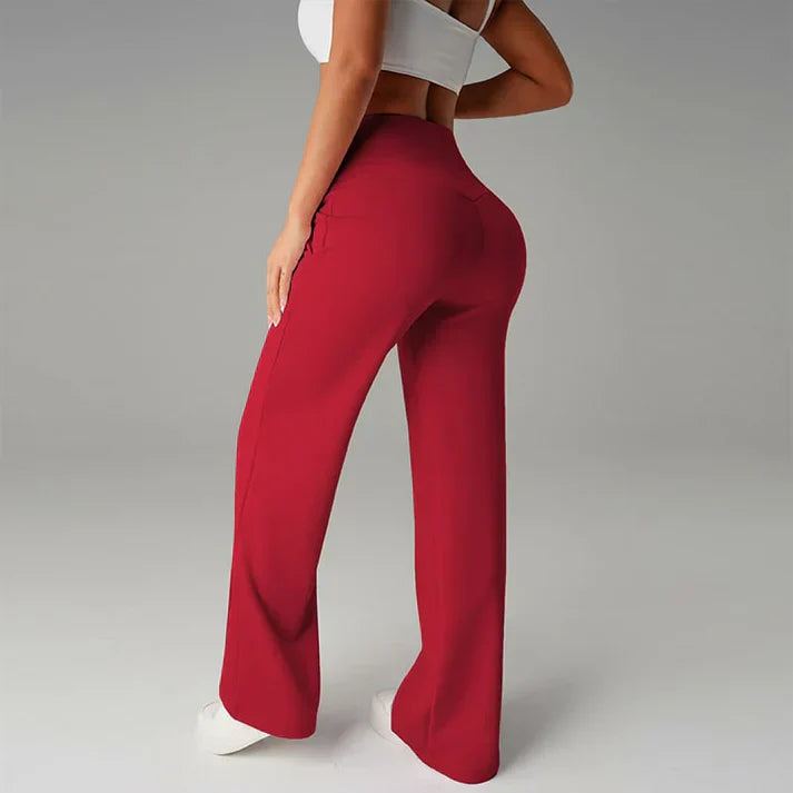 Lorena – Pantalón recto de cintura alta