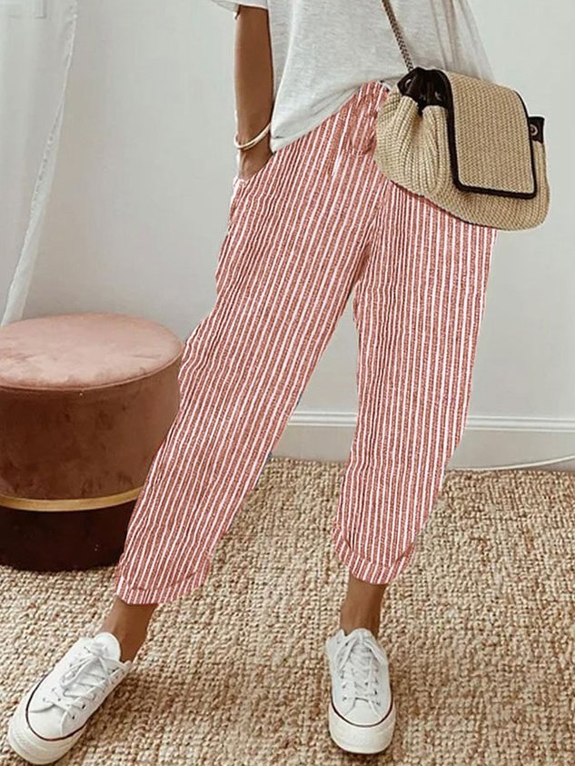 Helga | Pantalones de lino casuales elegantes