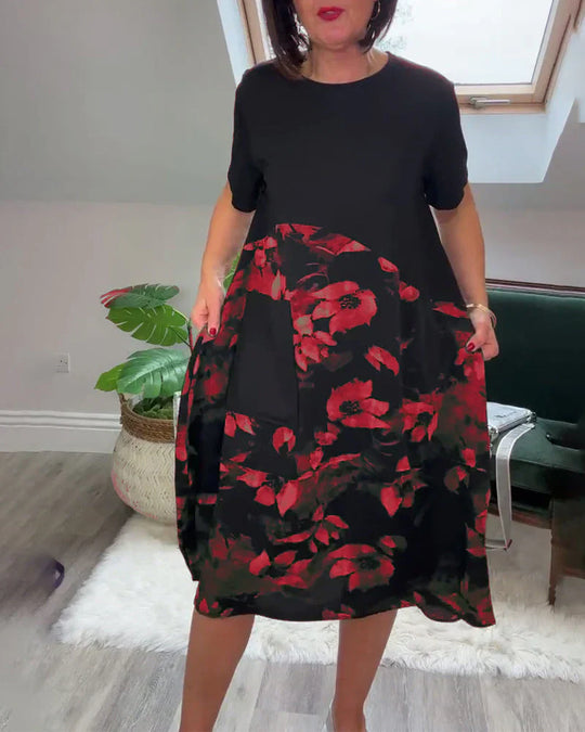 Iris - Elegante vestido floral informal