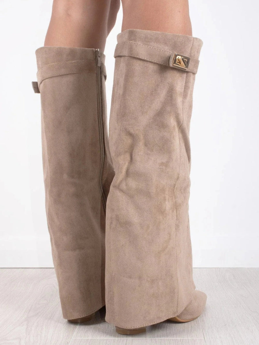 Angela | Botas altas de mujer sobre la rodilla con cremallera