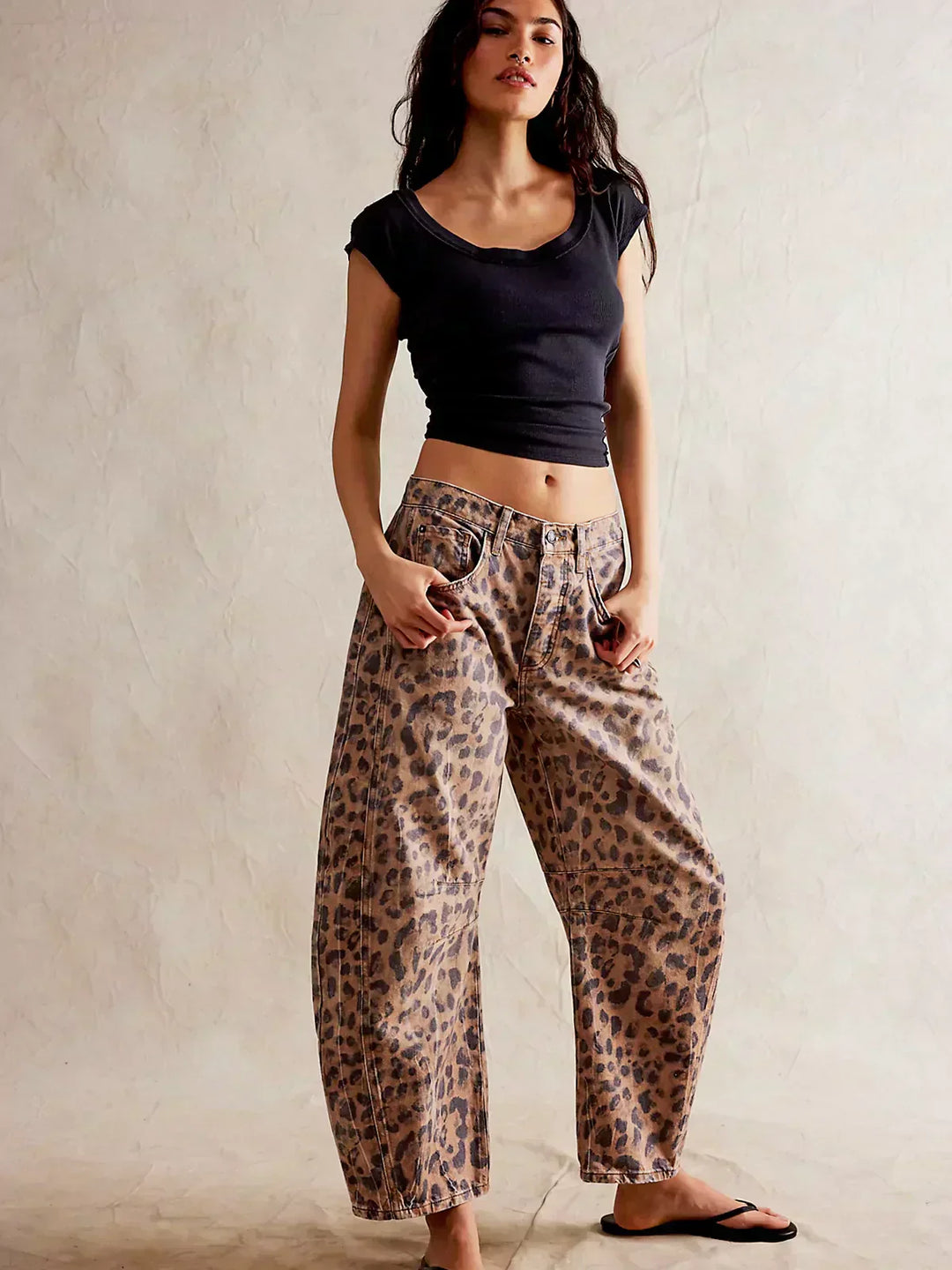 Gabriela | Jeans estampados para mujeres con pierna ancha