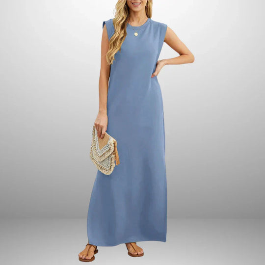 Inma | Vestido largo fluido antiarrugas