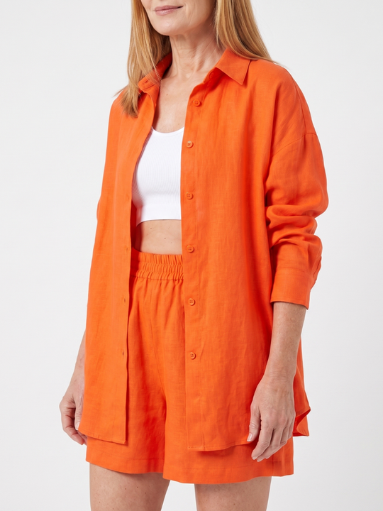 Philomena | Conjunto de camisola recortada y pantalones anchos