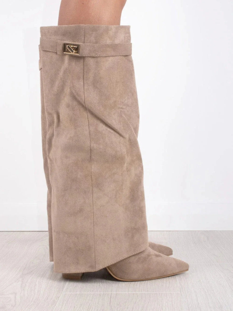 Angela | Botas altas de mujer sobre la rodilla con cremallera