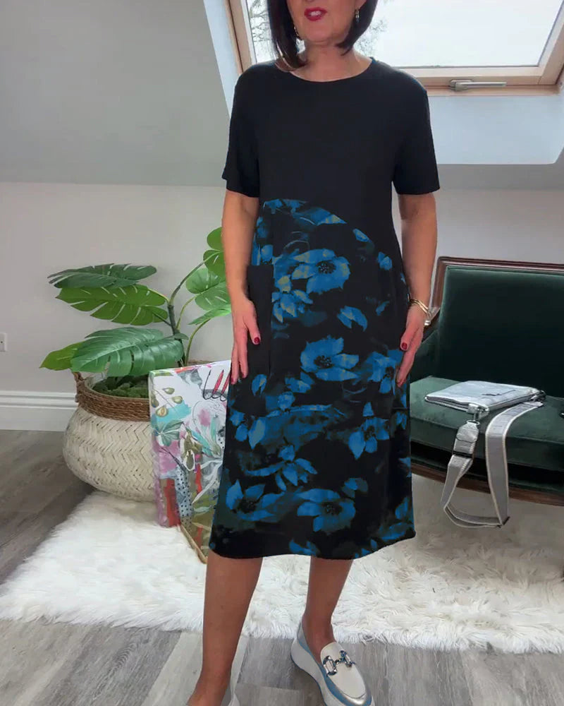Iris - Elegante vestido floral informal