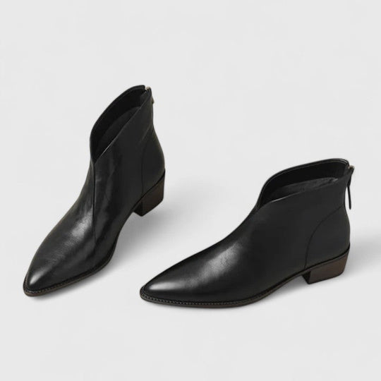 Nicole | Botines Elegantes con Tacón Ancho