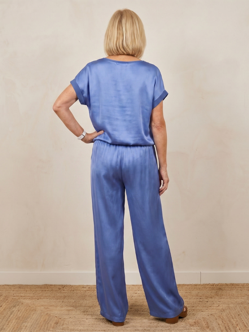Shiloh | Conjunto de pantalones de cintura con cordón de manga corta
