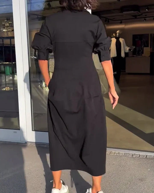 Carmen™ Vestido Esencial de Primavera con Cuello en V