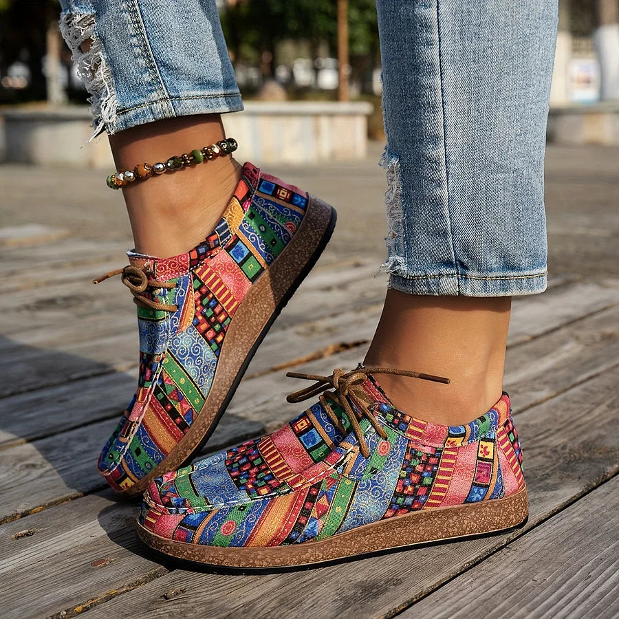 Maia – Zapatos con estampado étnico