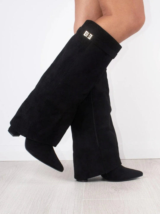 Angela | Botas altas de mujer sobre la rodilla con cremallera