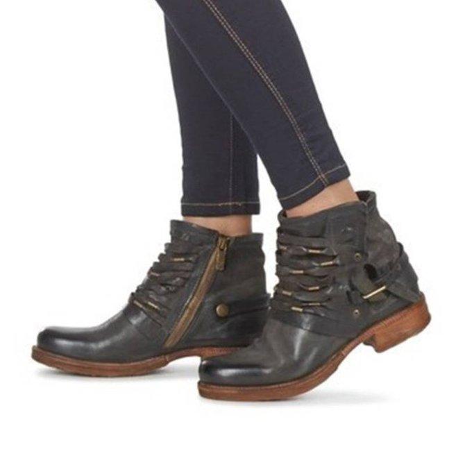 Hanna | Botines casuales para damas con hebilla lateral
