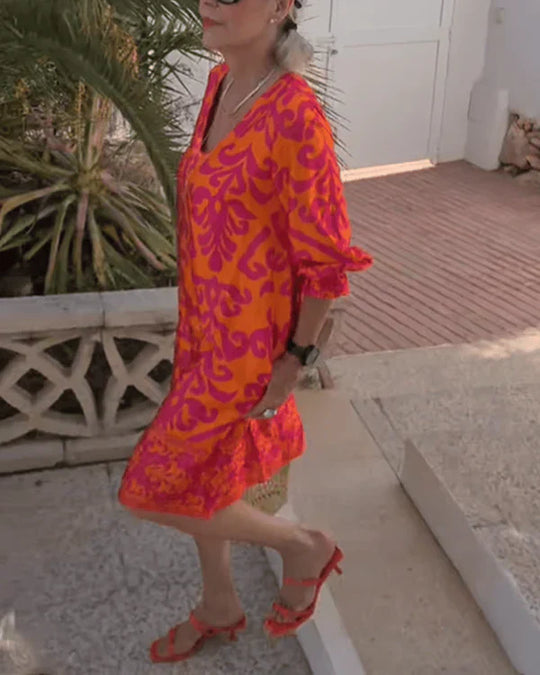 Dalia -  Elegante vestido floral