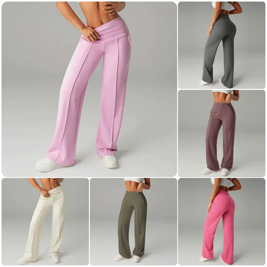 Lorena – Pantalón recto de cintura alta