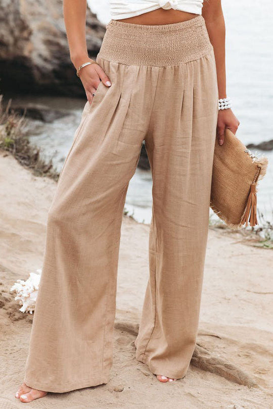 Johanna | Pantalones de Cintura Alta para Mujeres con Pierna Ancha