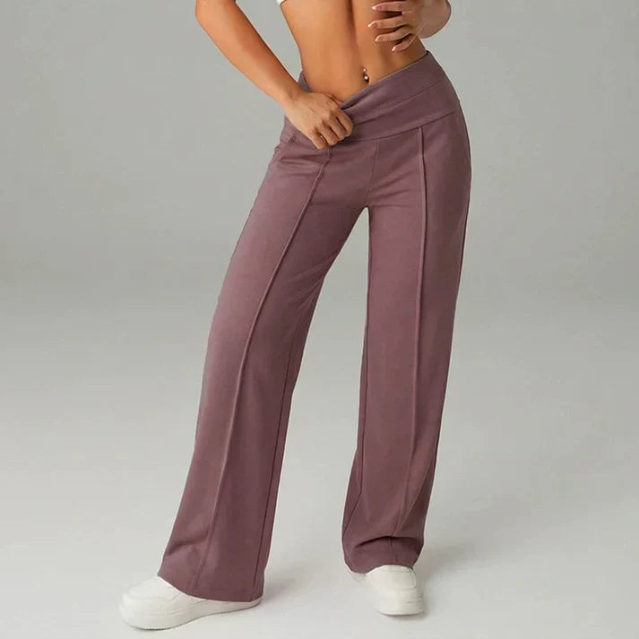 Lorena – Pantalón recto de cintura alta