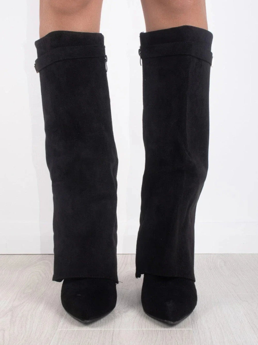 Angela | Botas altas de mujer sobre la rodilla con cremallera