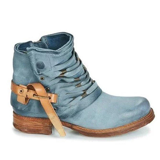 Hanna | Botines casuales para damas con hebilla lateral
