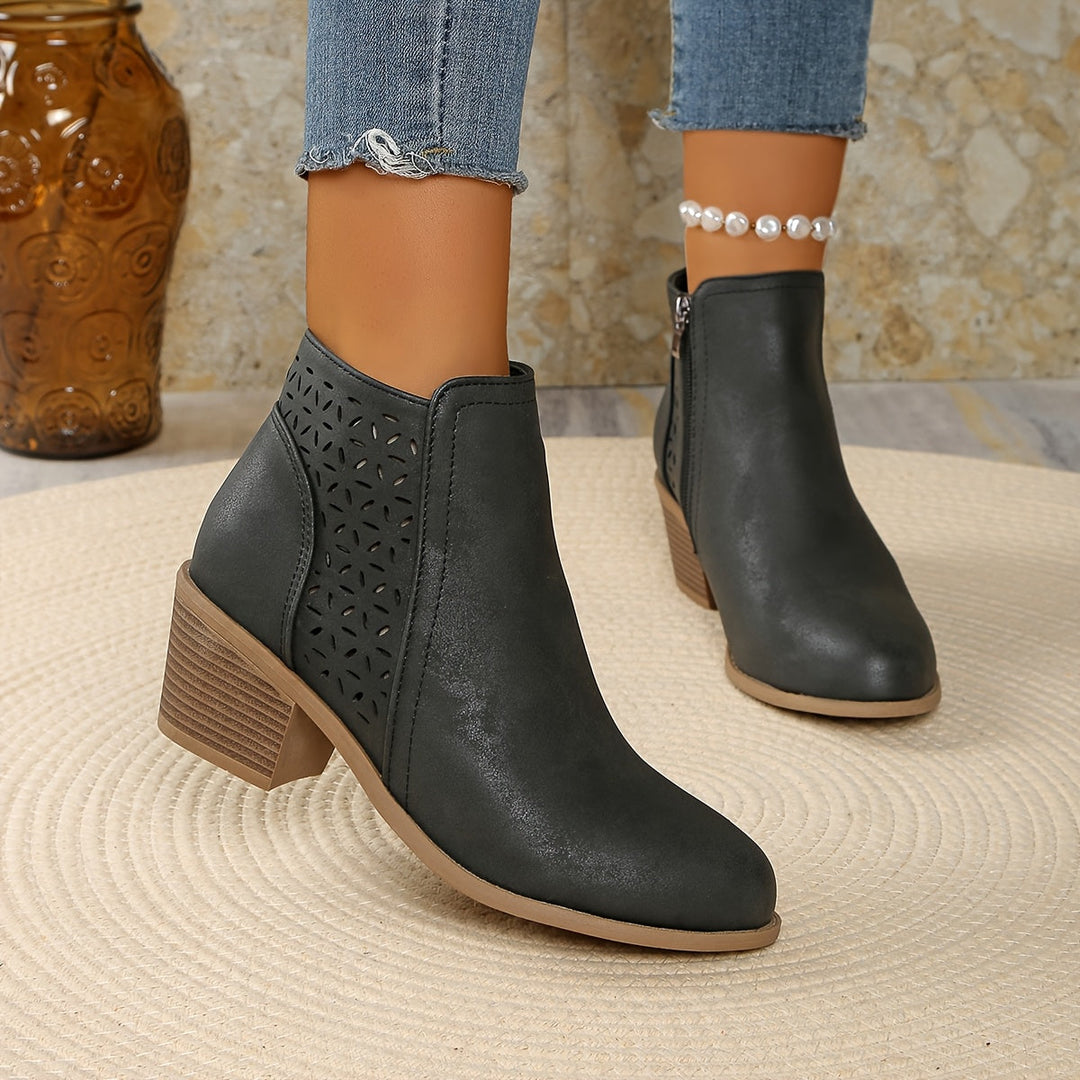 Greta | Botines para mujer con cremallera lateral