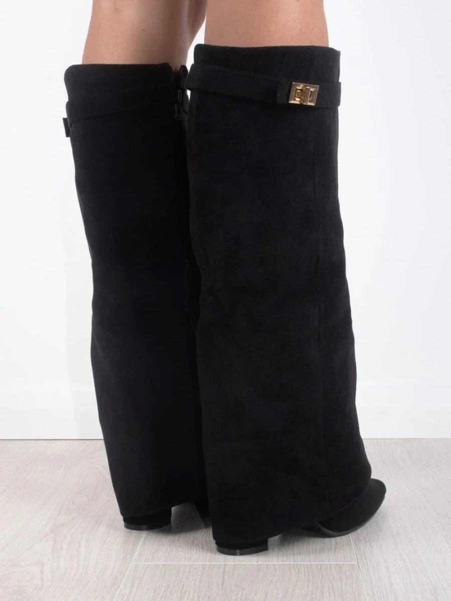 Angela | Botas altas de mujer sobre la rodilla con cremallera