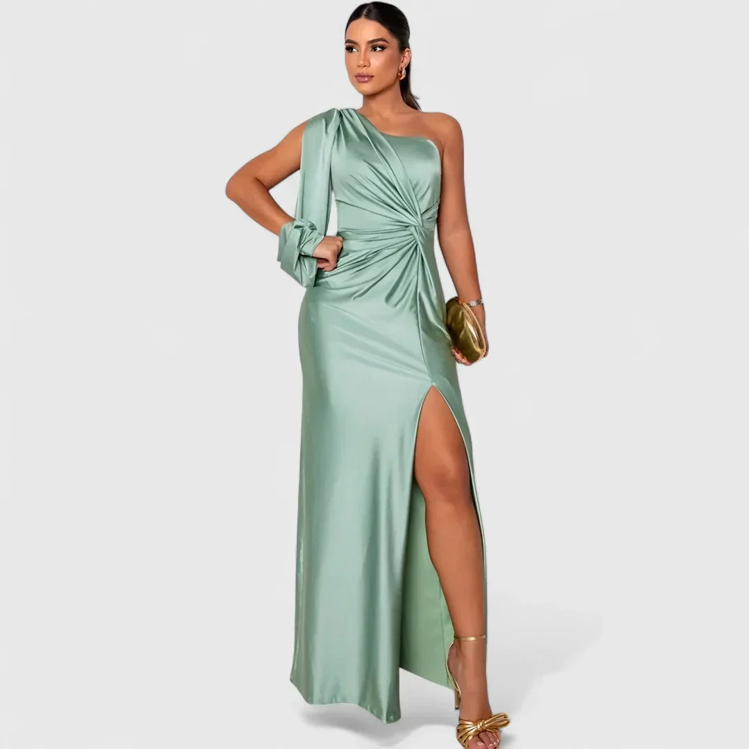 Eleonora - Vestido largo de satén con un brillo atemporal