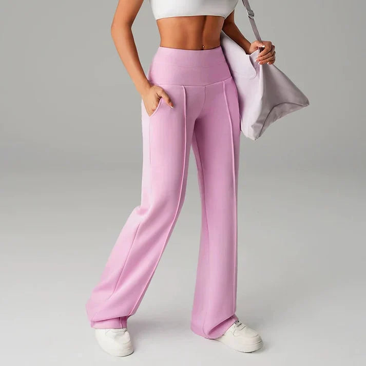 Lorena – Pantalón recto de cintura alta