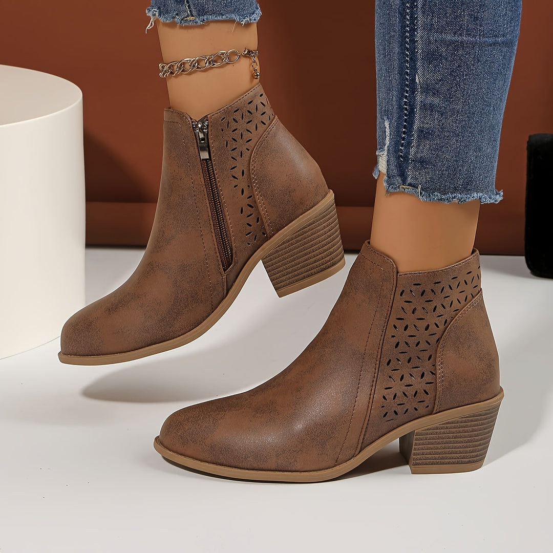 Greta | Botines para mujer con cremallera lateral