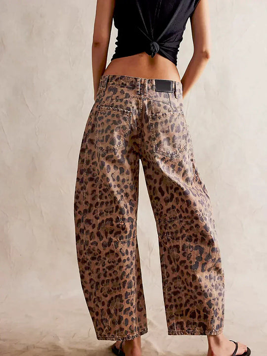 Gabriela | Jeans estampados para mujeres con pierna ancha